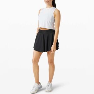 Lululemon black court rival high rise skirt *Long